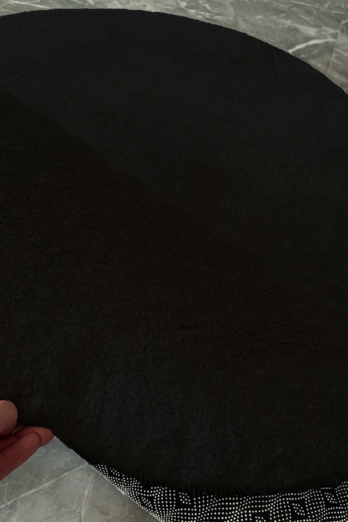 1_org_zoom Post Peluş Yumuşak Oval Halı Tüylü Halı Kaymaz Taban Konforlu Dekoratif Yıkanabilir Yolluk 33434