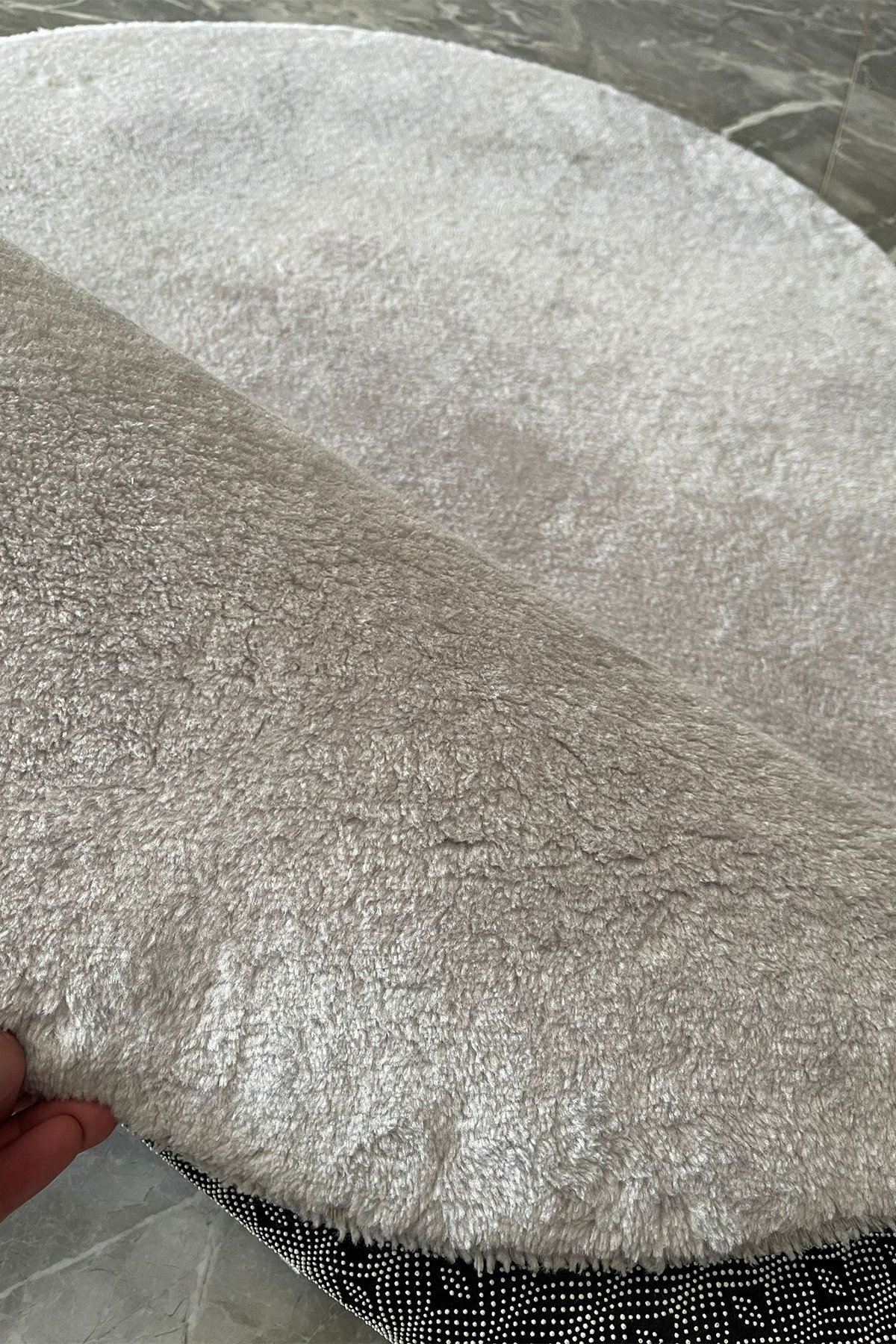 1_org_zoom Post Peluş Yumuşak Oval Halı Tüylü Halı Kaymaz Taban Konforlu Dekoratif Yıkanabilir 33783