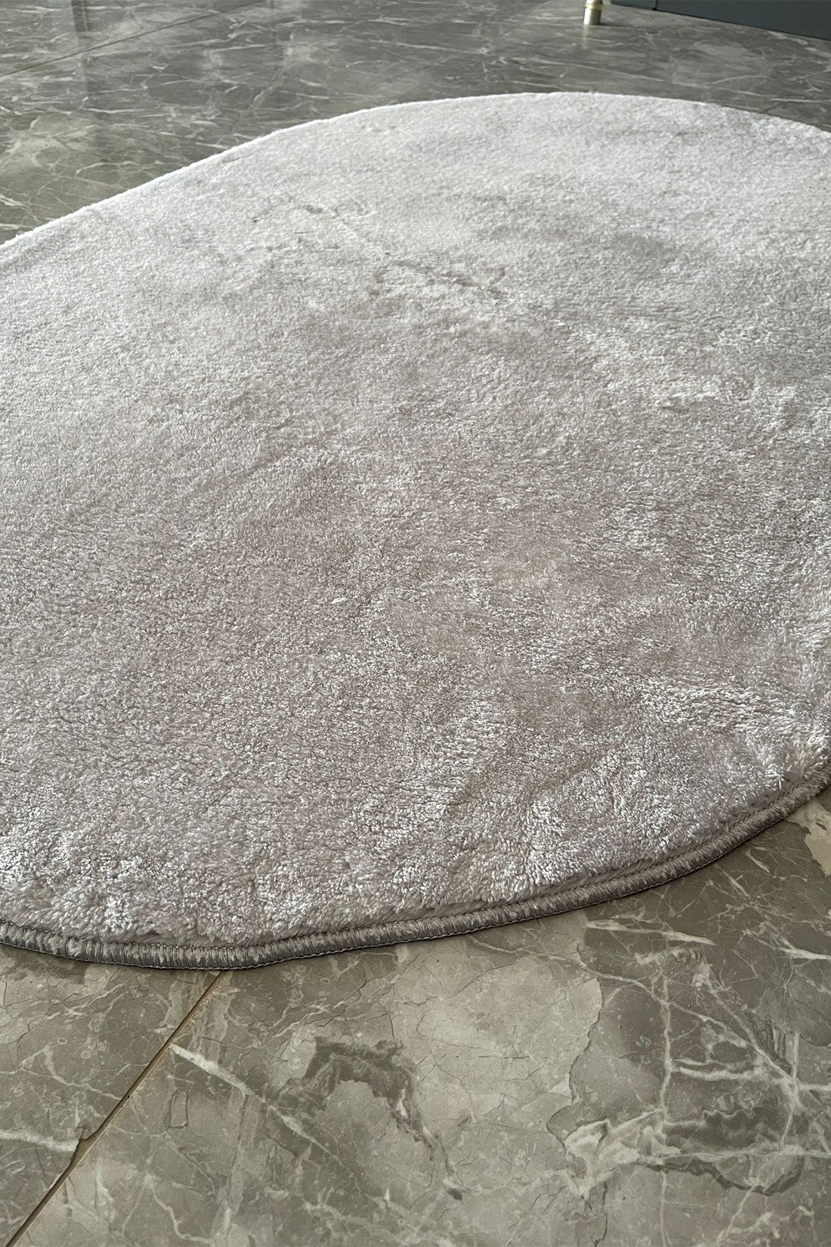 1_org_zoom Post Peluş Yumuşak Oval Halı Tüylü Halı Kaymaz Taban Konforlu Dekoratif Yıkanabilir 33784