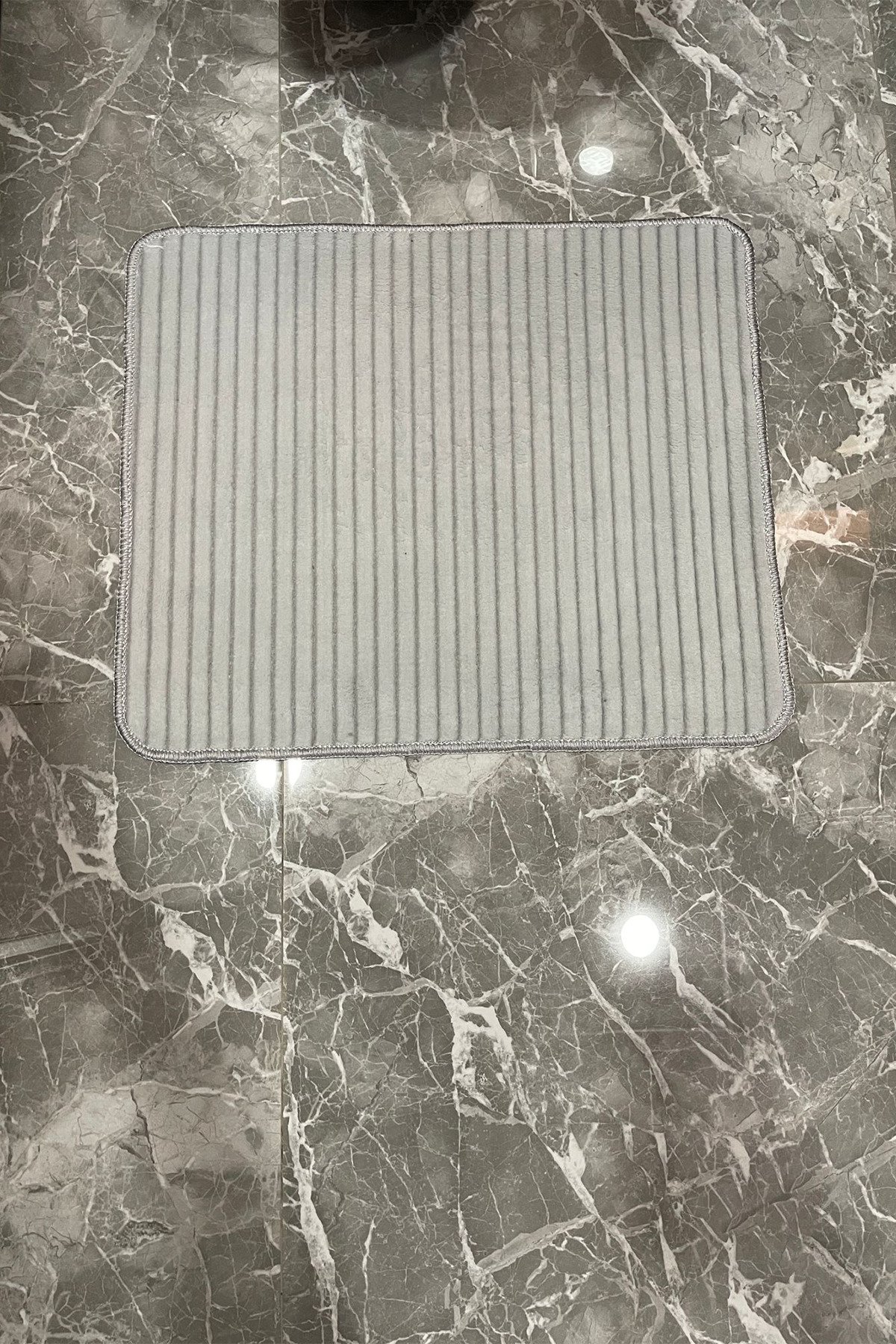 1_org_zoom 2'Lİ SOFT TOUCH GRİ BANYO PASPASI YUMUŞACIK 33824