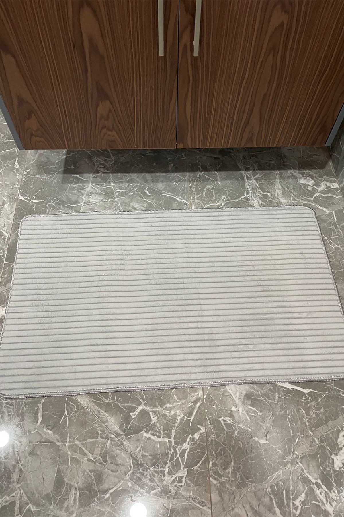 1_org_zoom 2'Lİ SOFT TOUCH GRİ BANYO PASPASI YUMUŞACIK 33825