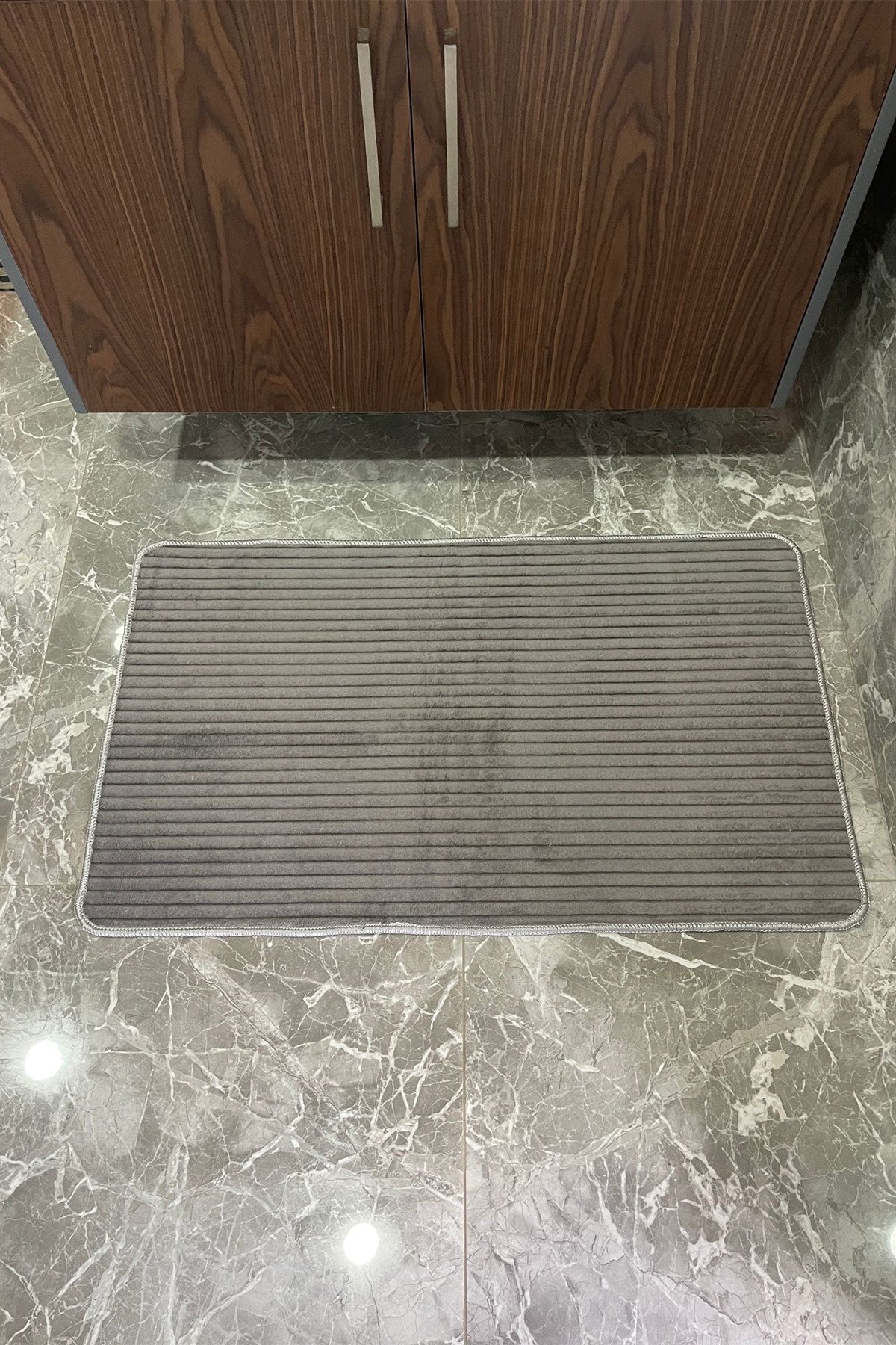 1_org_zoom 2'Lİ SOFT TOUCH ANTRASİT BANYO PASPASI YUMUŞACIK 33837