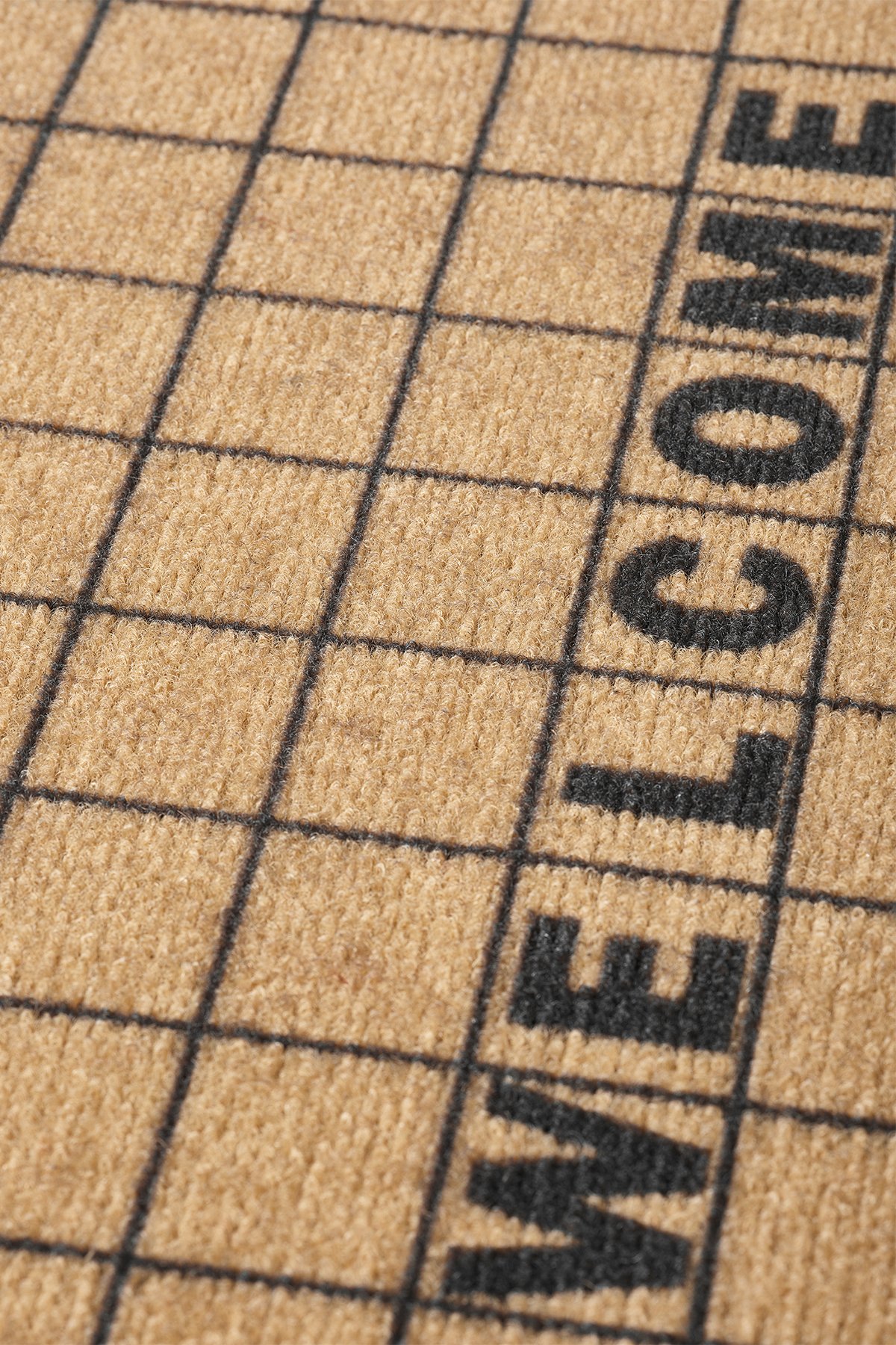 1_org_zoom Charm Siyah Natürel Welcome Paspas Dış Kapı Paspası Kıl Kapı Önü Paspası 2005 56844