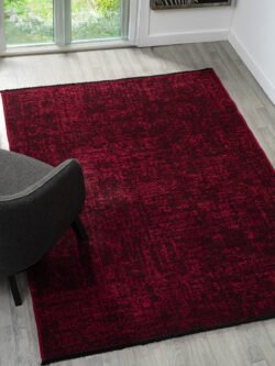 Antik Bordo Kaymaz Taban Yıkanabilir Halı Şönil Dokuma Pamuk Kilim Kolay Temizlenir 10115A
