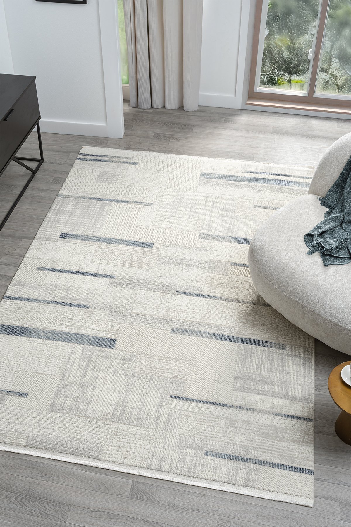 1_org_zoom Dream Gri Mavi Halı Modern Dokuma Halı Salon Oturma Odası Yatak Odası Halısı 13845A 24534