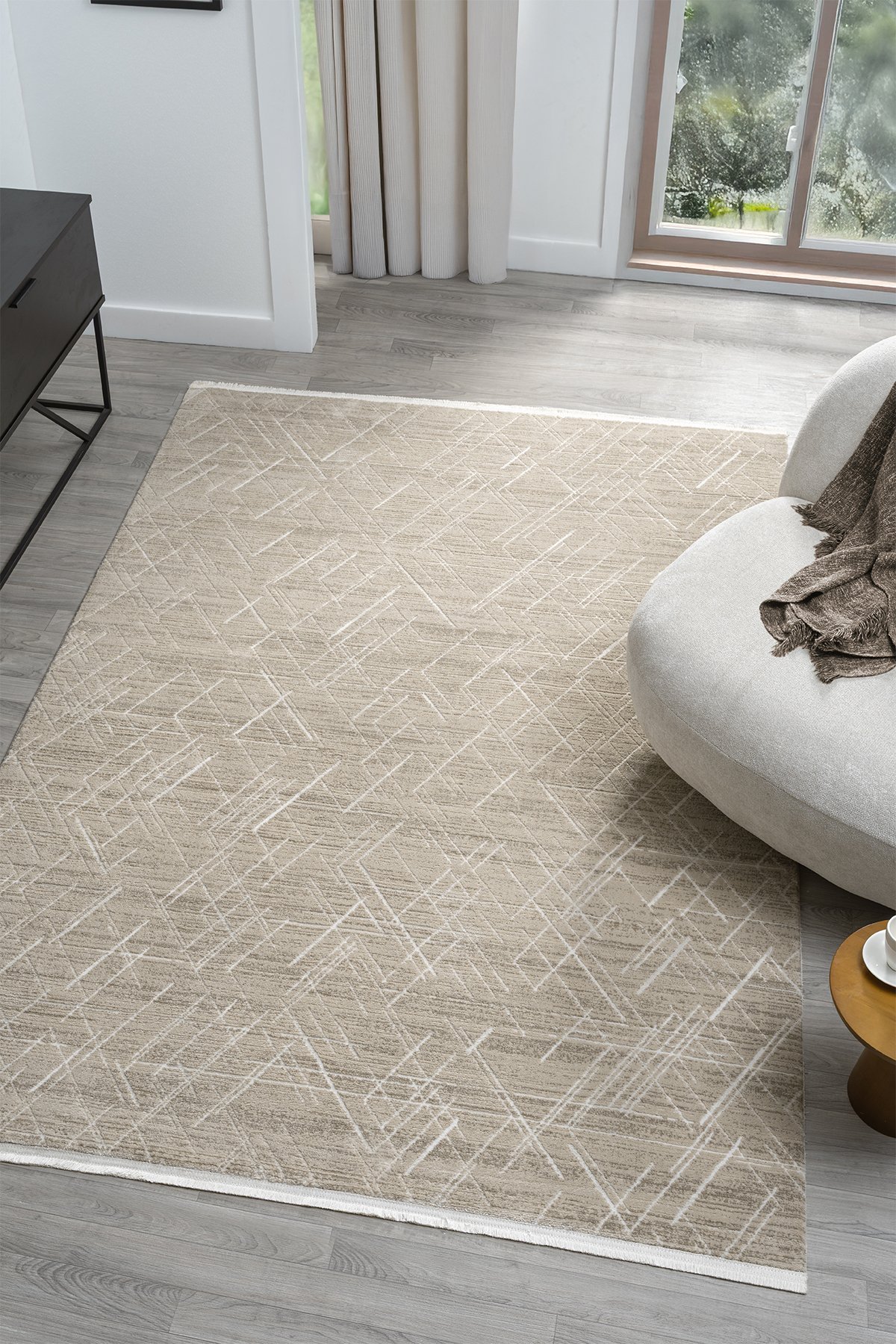 1_org_zoom Dream Bej Halı Modern Dokuma Halı Salon Oturma Odası Yatak Odası Halısı 13842A 24674