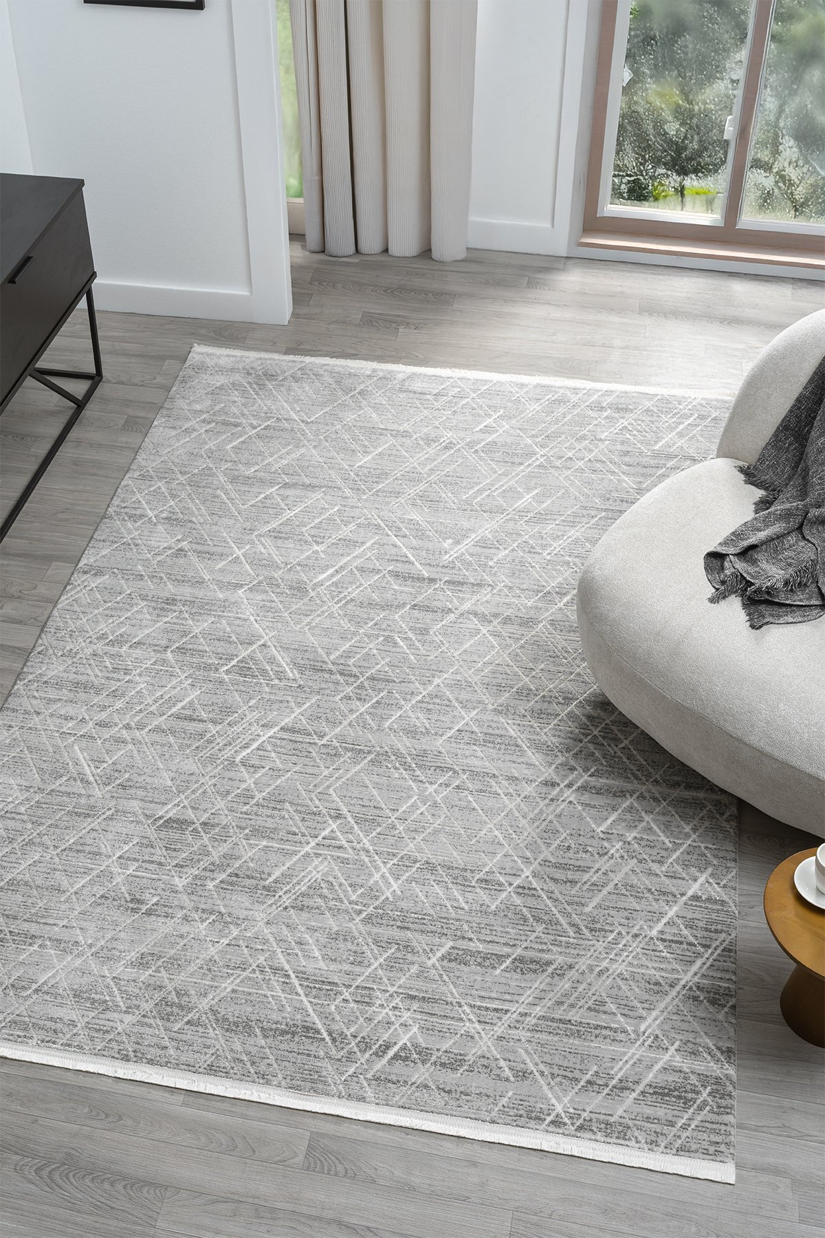 1_org_zoom Dream Gri Halı Modern Dokuma Halı Salon Oturma Odası Yatak Odası Halısı 13842A 24694