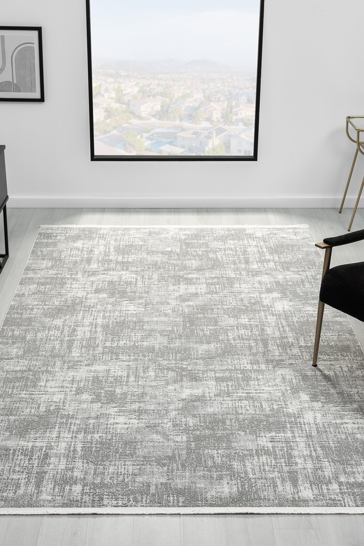 1_org_zoom Hernes Krem Gri Salon Oturma Odası Çocuk Odası Yatak Odası Halısı HM6002 24898