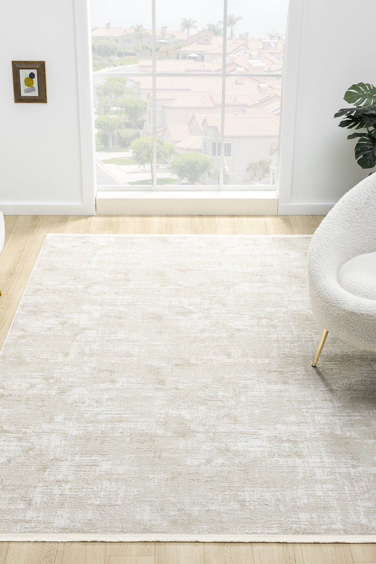 1_org_zoom Hernes Krem Bej Salon Oturma Odası Çocuk Odası Yatak Odası Halısı HM6003 24938