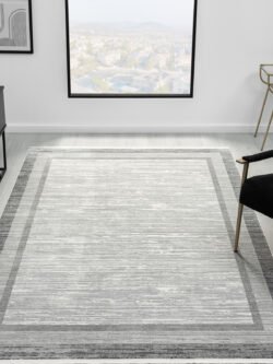 Hernes Gri Salon Oturma Odası Çocuk Odası Yatak Odası Halısı HM6010