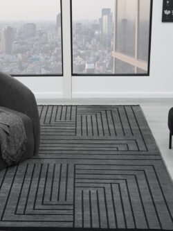 Eko Antrasit Salon Oturma Odasi Çocuk Odasi Yatak Odasi Halisi EKO347