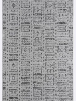 Gaia Gri Halı Yıkanabilir Kaymaz Taban Şönil Kilim Dokuma Pamuk Taban Kilim 10336