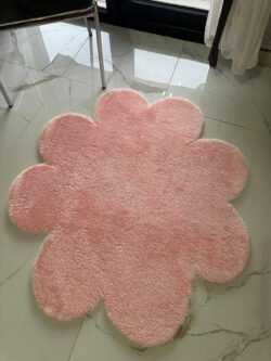 Kevline Papatya Dekoratif Halı Yolluk