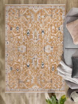 Authentic Salon, Mutfak , Oturma Odası ve Çocuk Odası Halısı N0089B Altın