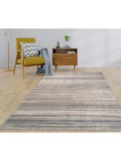 Exess Krem Gri Modern Halı Exe002