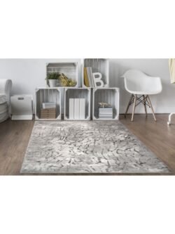 Daymode Gri Krem Modern Halı Dym005