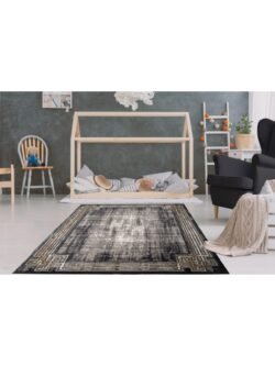 Lykıa Gri Gold Modern Halı Lyk007